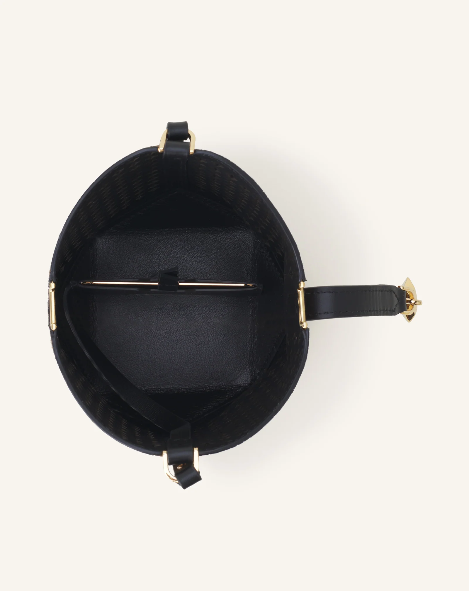 CATCH BY LANVIN NANO BUCKET BAG IN SHINY LEATHER - Image 5