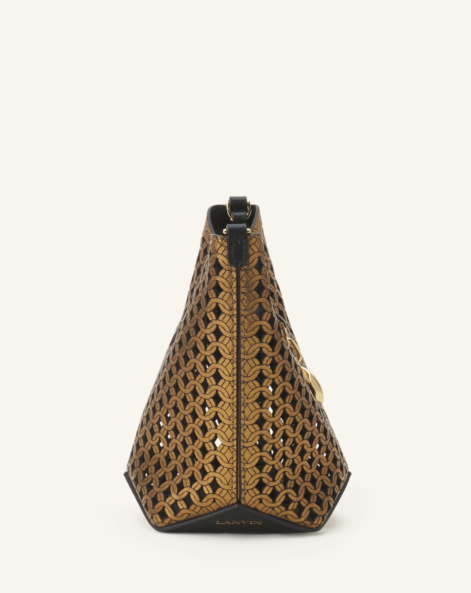 CATCH BY LANVIN NANO BUCKET BAG IN SHINY LEATHER - Image 7
