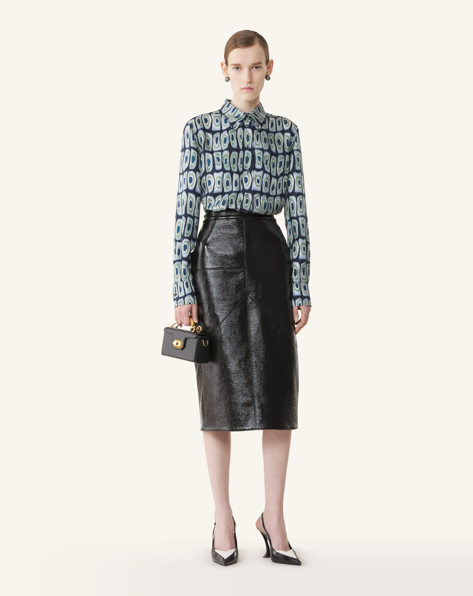 CLASSIC PRINTED SHIRT IN SILK - Image 2