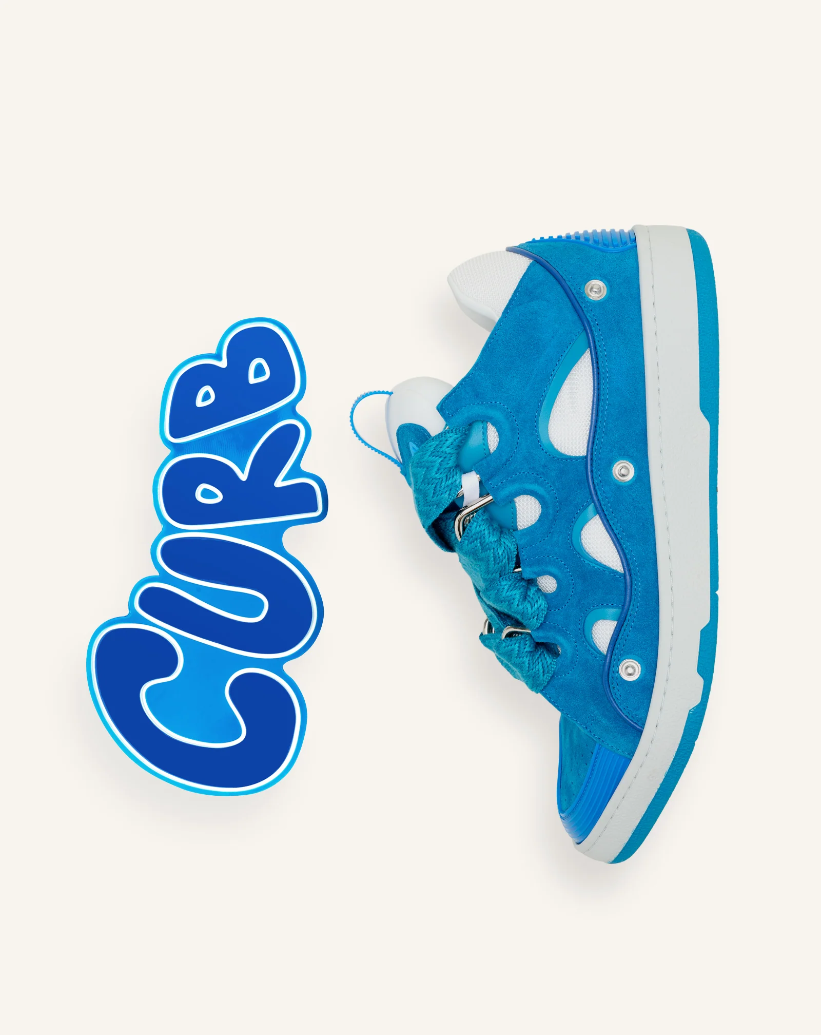CURB PATCH  SNEAKERS IN LEATHER - Image 4