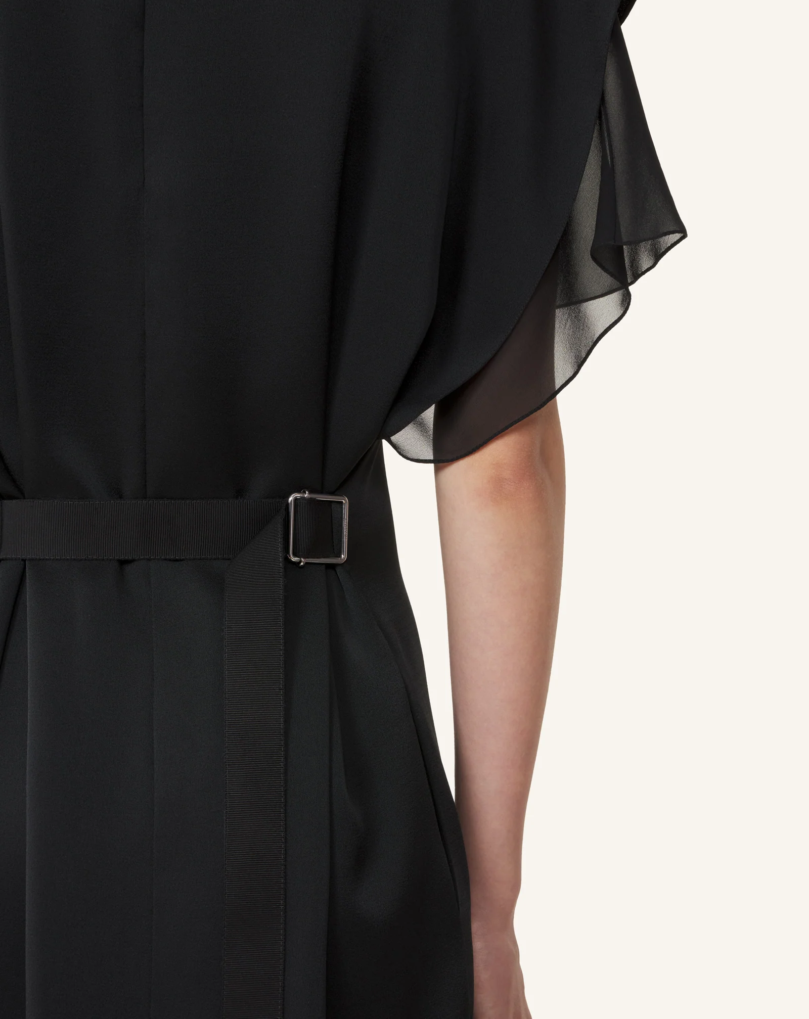 EMBROIDERED MIDI DRESS IN SATIN - Image 6