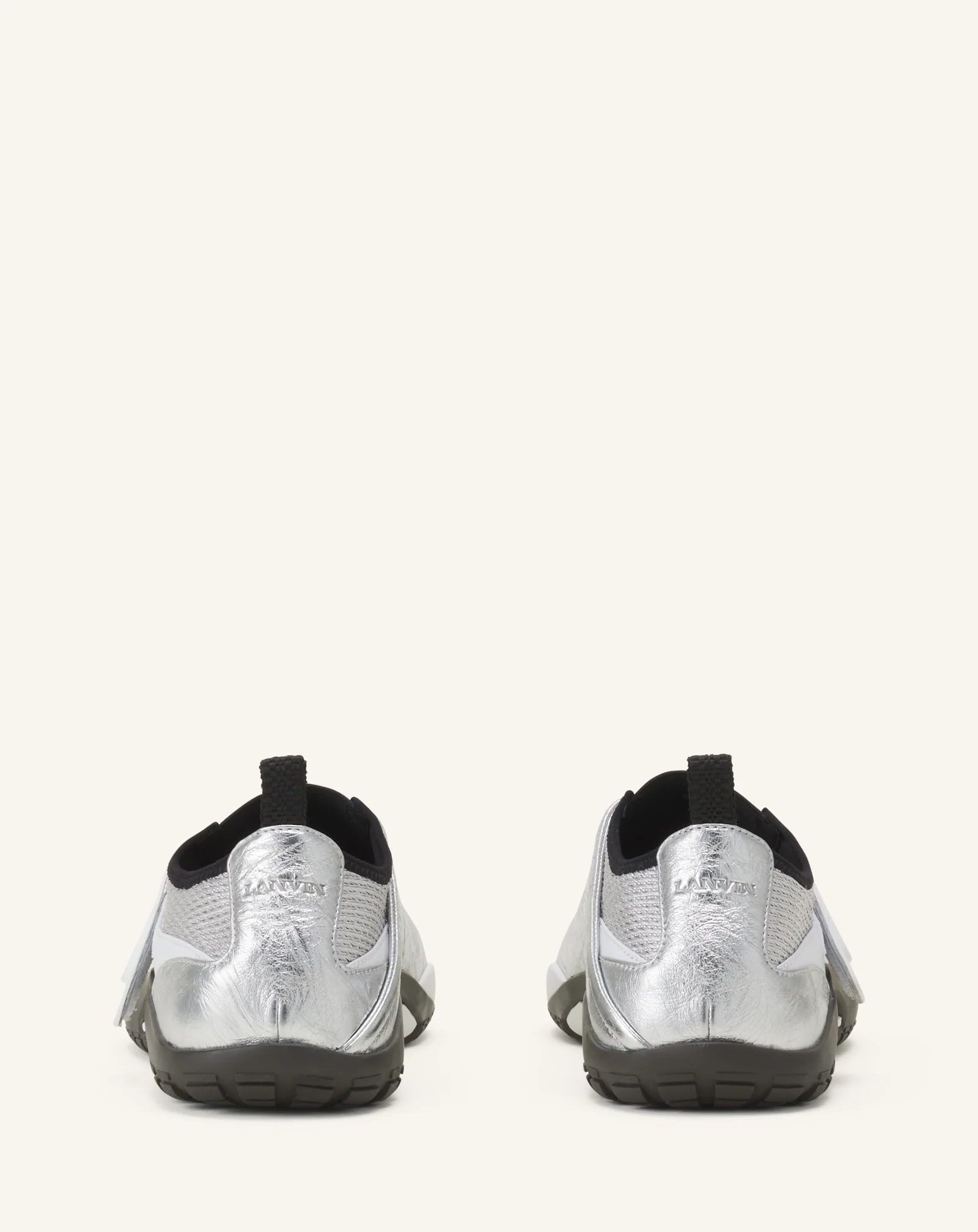 LNV1 SNEAKERS IN CRINKLED METALLIC LEATHER - Image 3
