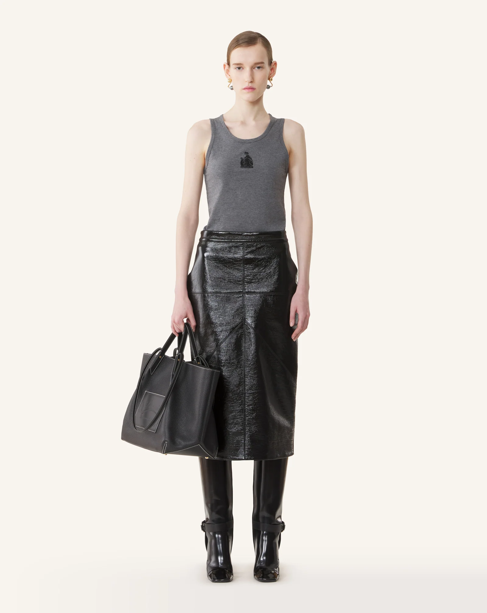 MOTHER AND DAUGHTER EMBROIDERED JERSEY TANK TOP - Image 2