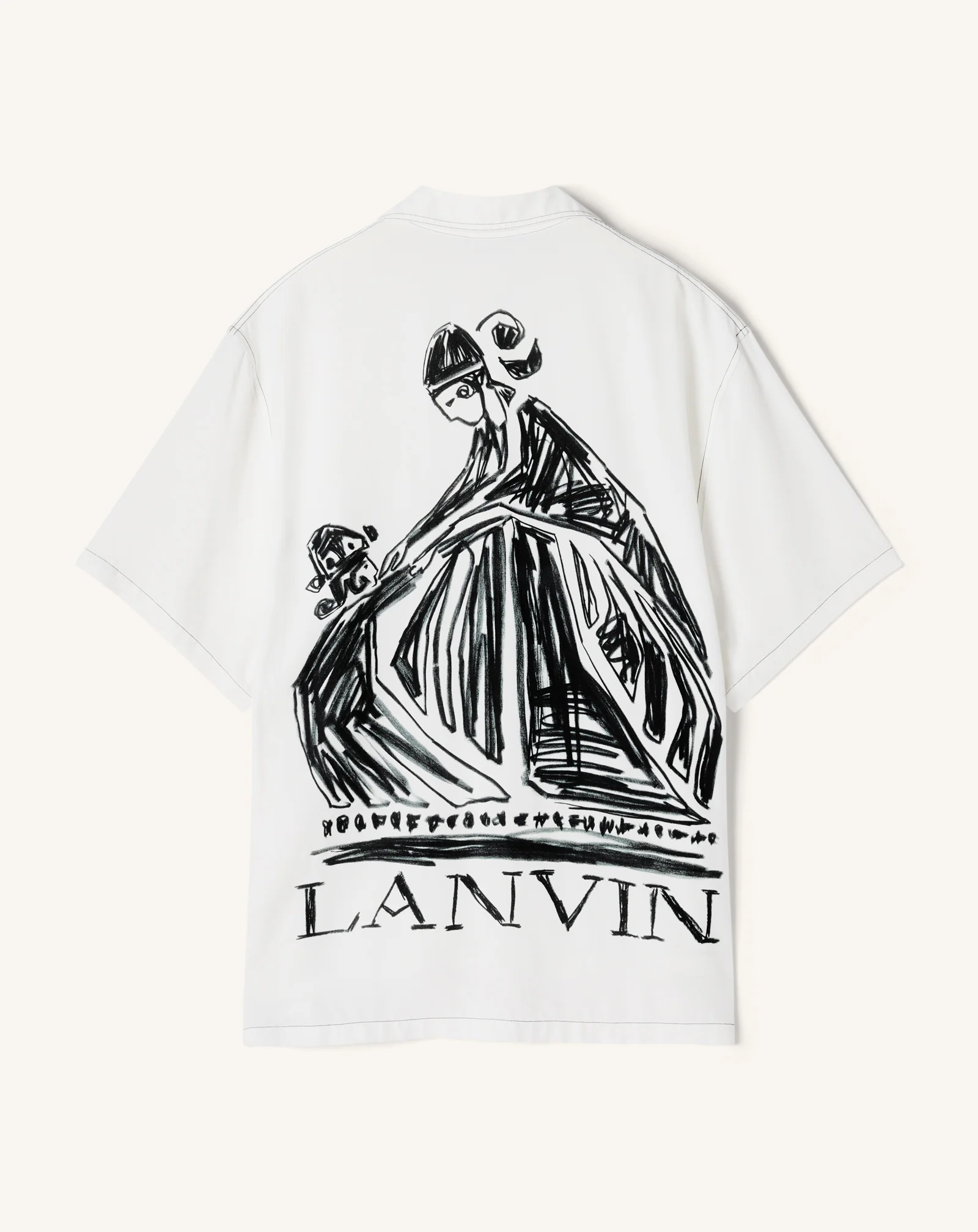 SHIRT WITH MOTHER AND CHILD PRINT ON THE BACK - Image 6