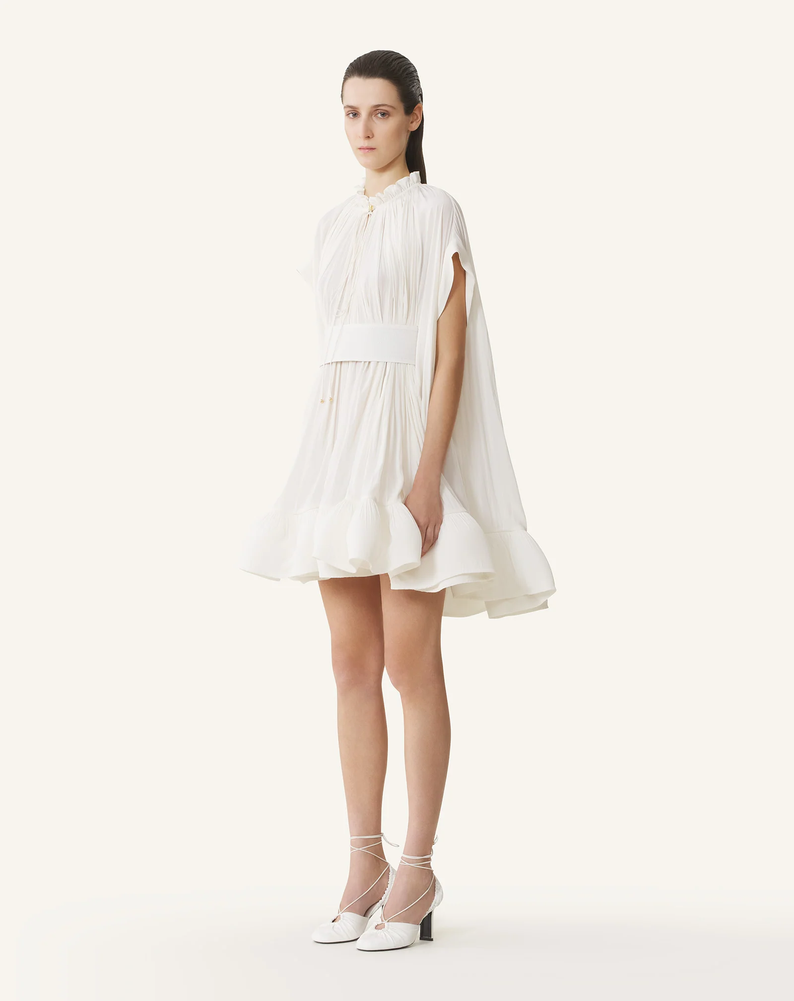 SHORT CHARMEUSE DRESS - Image 3