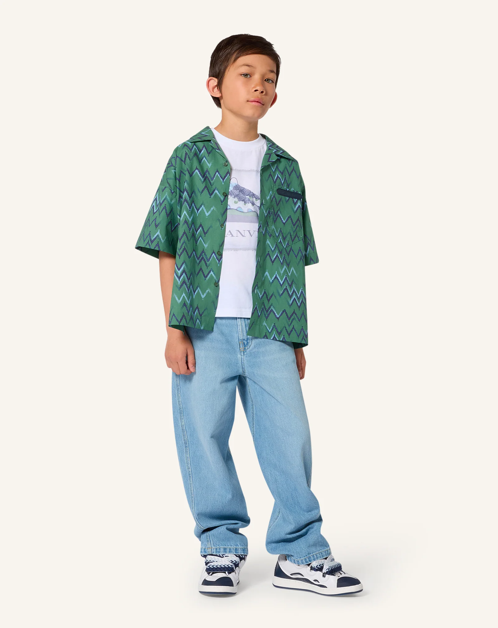 OVERSIZED PRINTED COTTON SHIRT - Image 2