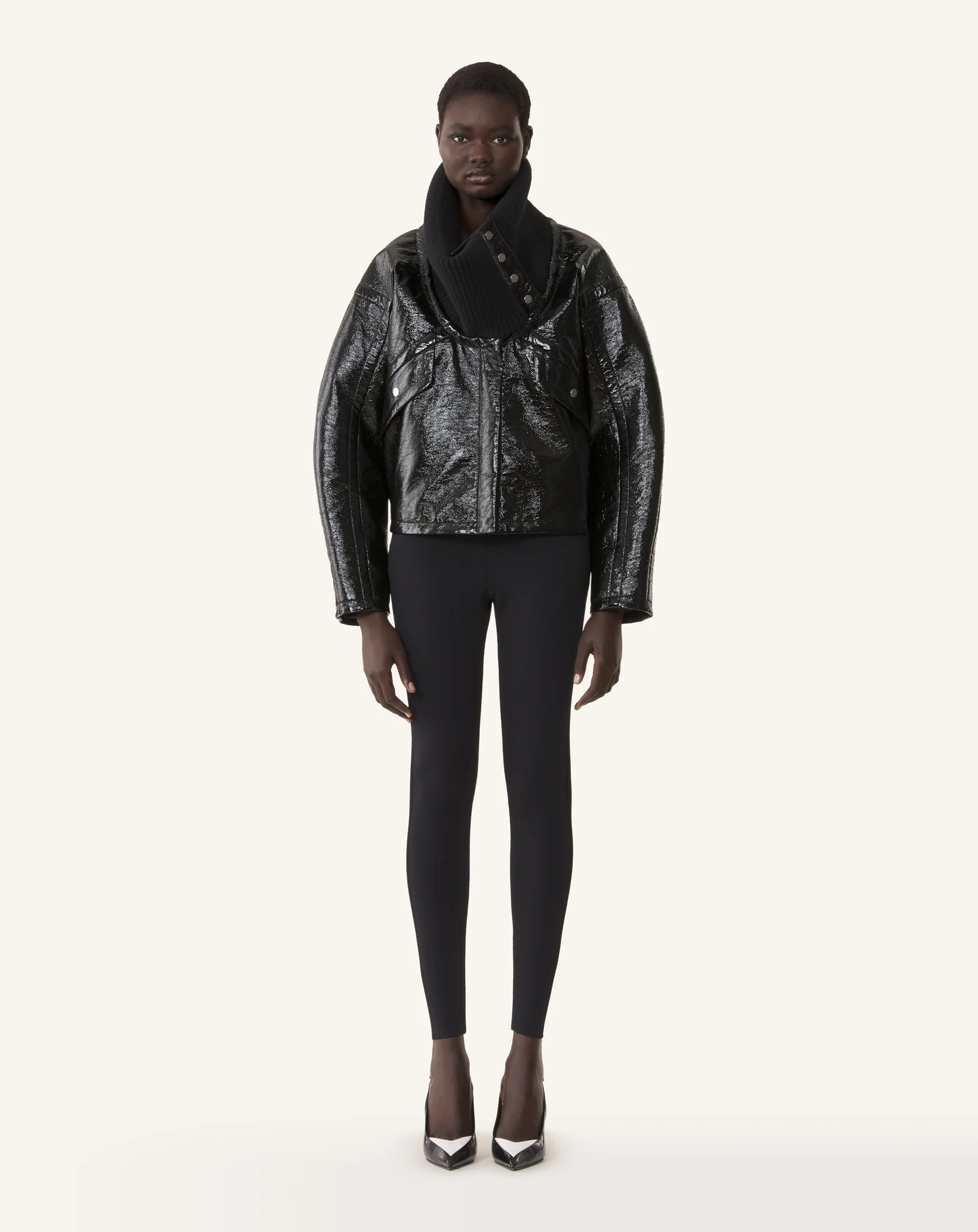 SHORT VINYL COAT - Image 2