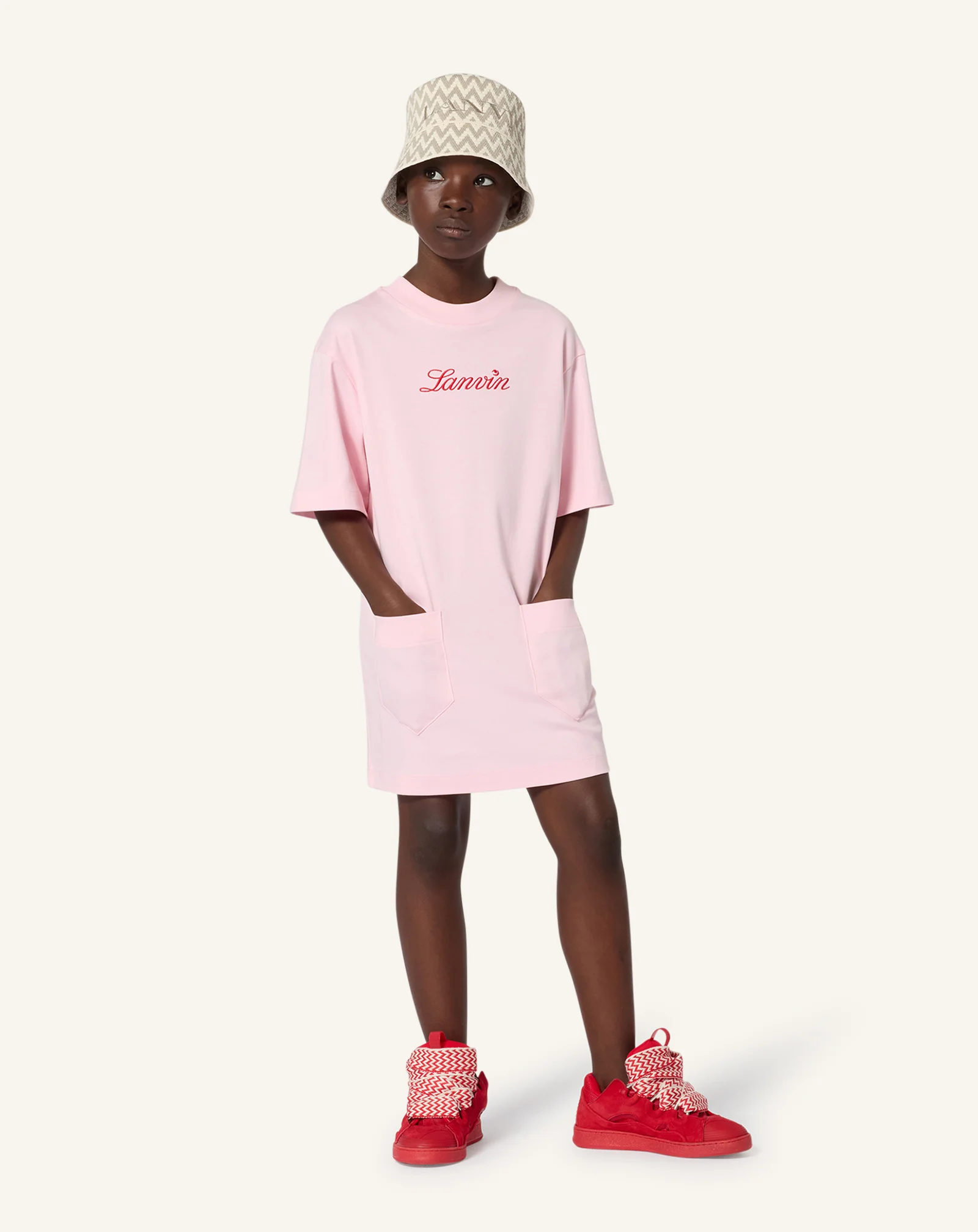 SHORT SLEEVE TEE-SHIRT DRESS IN COTTON - Image 2