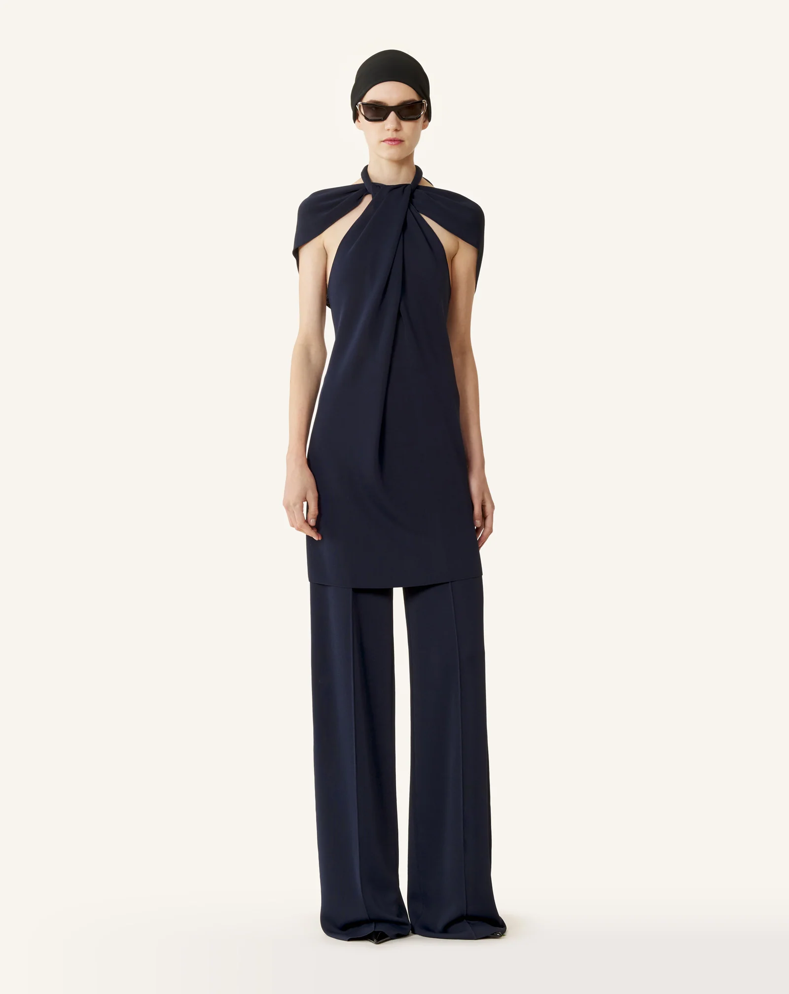 TIE-NECK TOP IN VISCOSE - Image 4