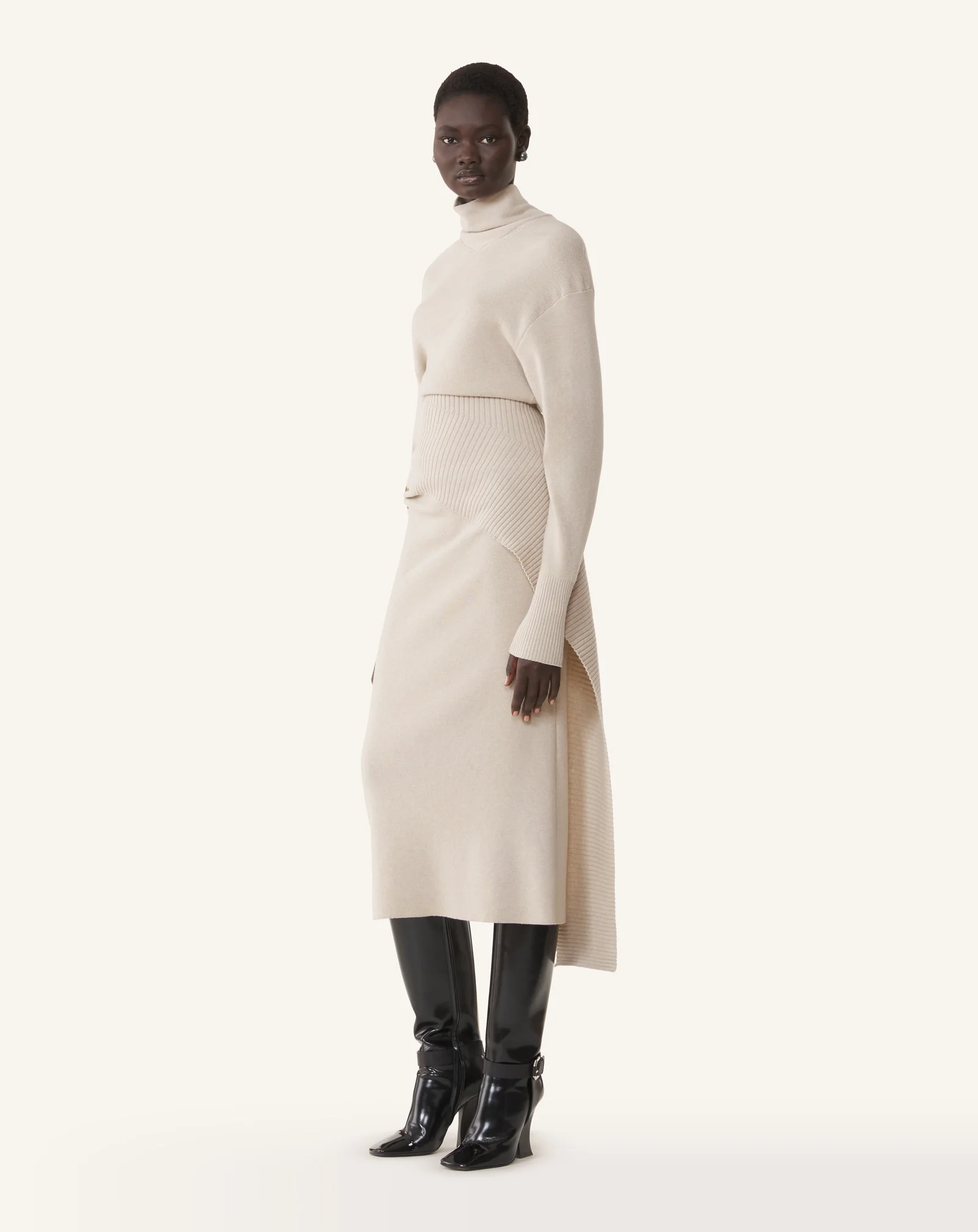 WOOL AND CASHMERE MIDI DRESS - Image 3