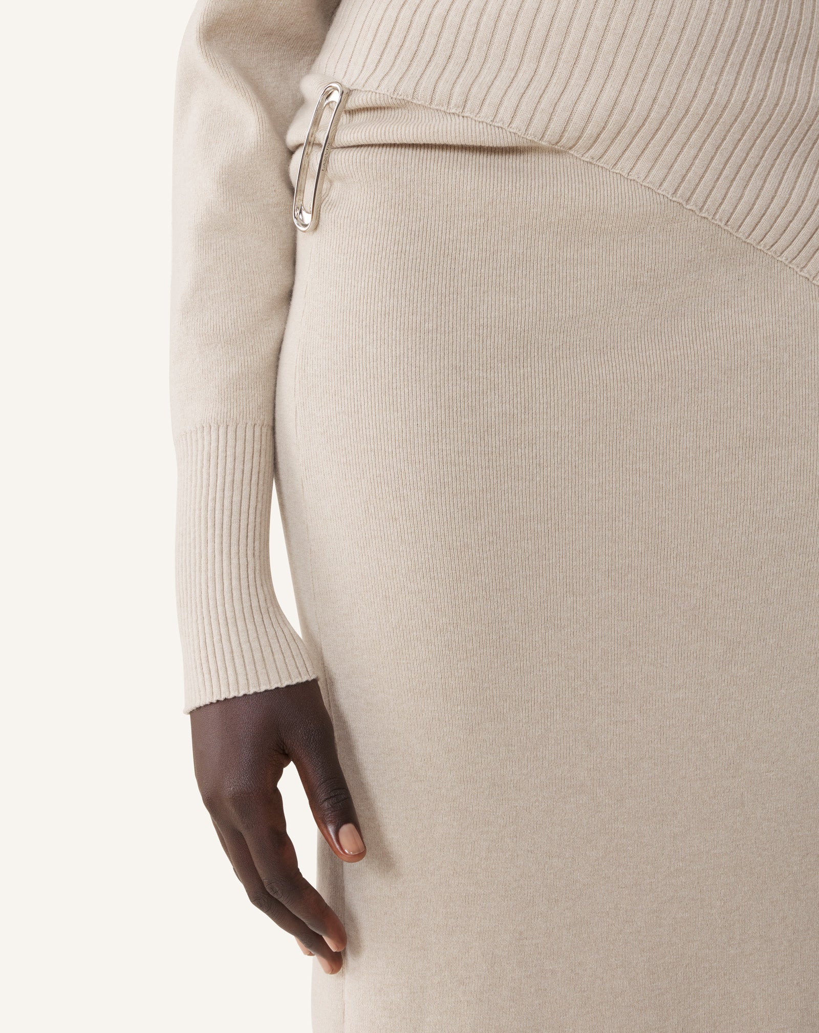 WOOL AND CASHMERE MIDI DRESS - Image 5